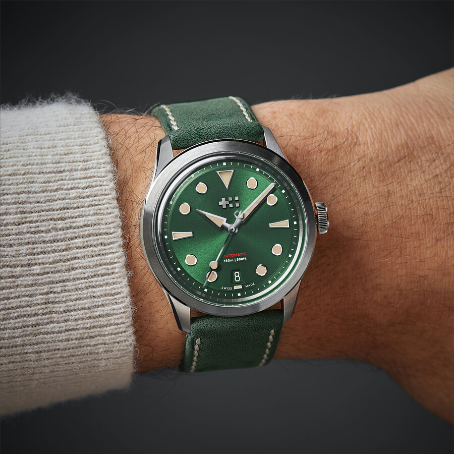 vintage eikenhouten leer christopher ward