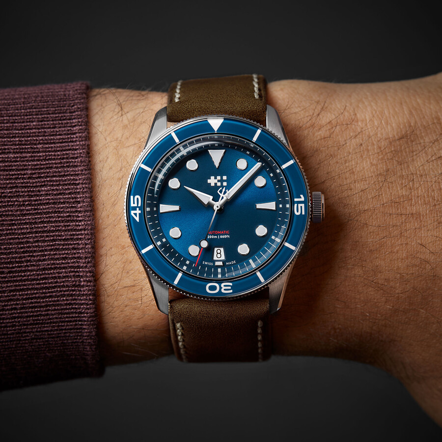 vintage eikenhouten leer christopher ward